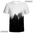 Black Forest Basketball Graphic Art 3D Printed Short Sleeve Unisex Tee Shirt Styles