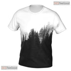 Black Forest Basketball Graphic Art 3D Printed Short Sleeve Unisex Tee Shirt Styles