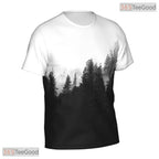 Black Forest Basketball Graphic Art 3D Printed Short Sleeve Unisex Tee Shirt Styles