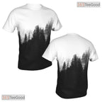 Black Forest Basketball Graphic Art 3D Printed Short Sleeve Unisex Tee Shirt Styles