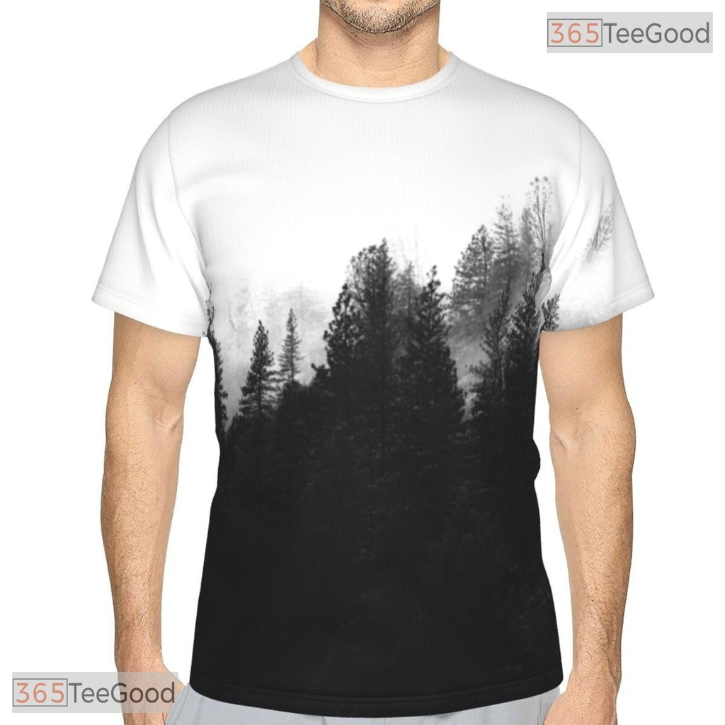 Black Forest Basketball Graphic Art 3D Printed Short Sleeve Unisex Tee Shirt Styles