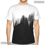 Black Forest Basketball Graphic Art 3D Printed Short Sleeve Unisex Tee Shirt Styles