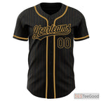 Black Gold Baseball Jersey Tee for Men & Women - Ready for Your Personalized Design
