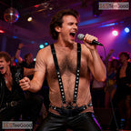 Black Hairy Chest Fake Abs Costume Novelty 3D Graphic Printed Casual Unisex T-Shirt