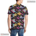 Black Retro Vintage Disco 80s 90s Party Costume 3D Printed Casual Unisex Shirt