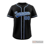 Black, Red & Blue Baseball Jersey Tee for Men & Women - A sporty staple for daily comfort