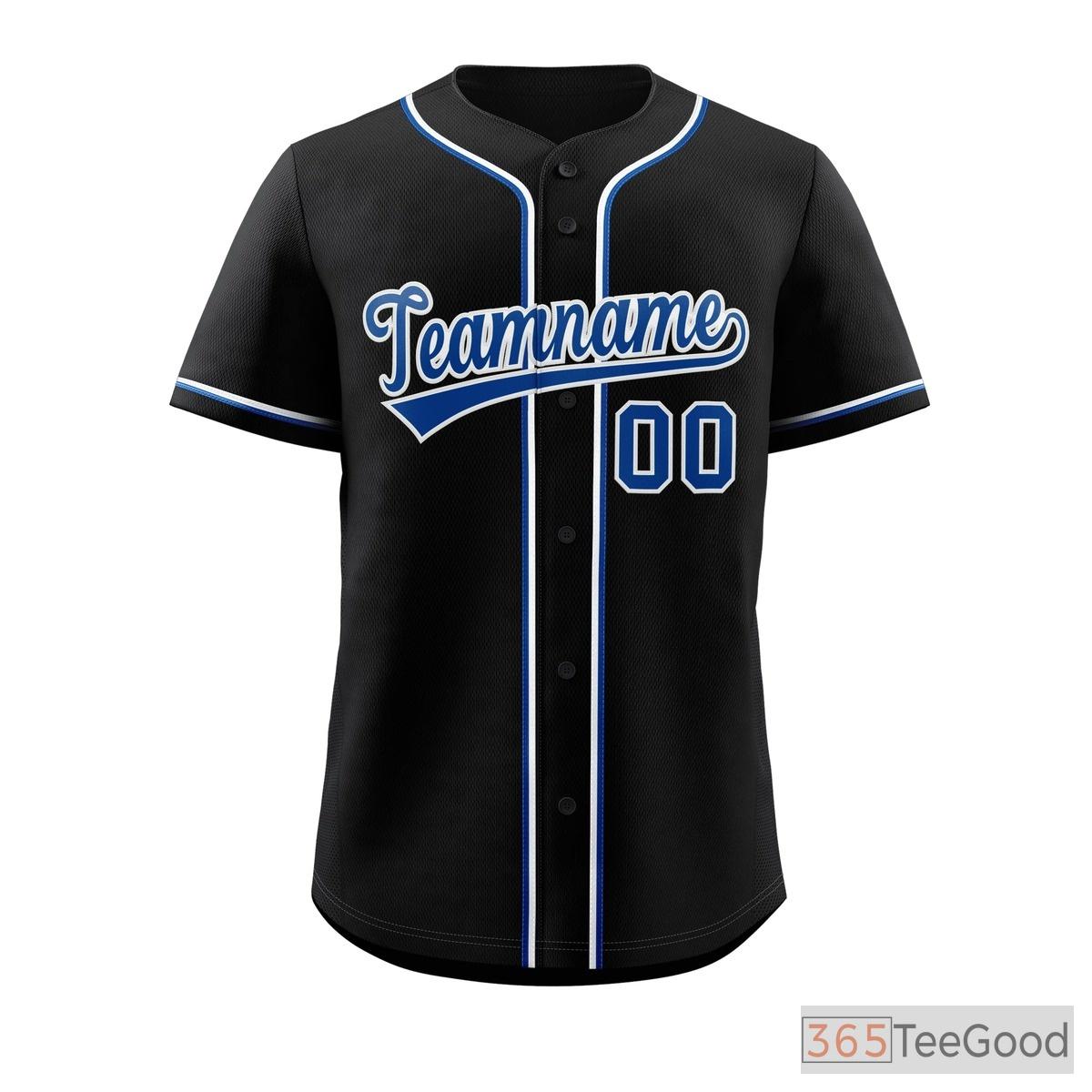 Black, Red & Blue Baseball Jersey Tee for Men & Women - A sporty staple for daily comfort