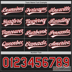 Black, Red & Grey Baseball Jersey Tee for Men & Women - Customizable Team Wear