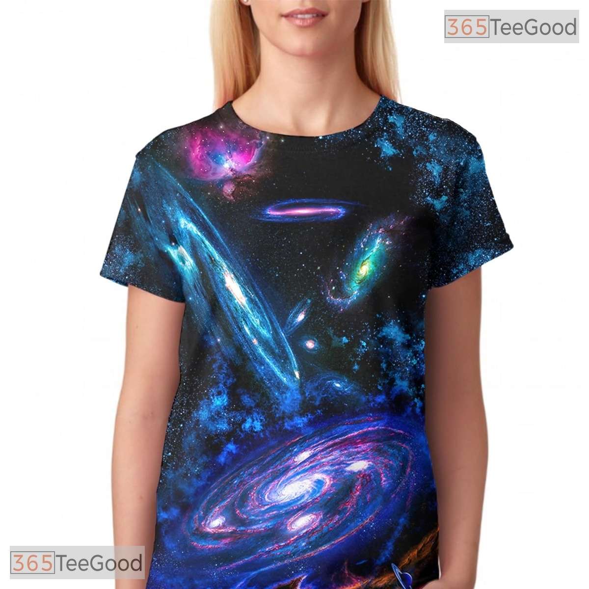 Dark Black Space Graphic Print 3D Fashion Unisex T-Shirt For Adults And Teens Top