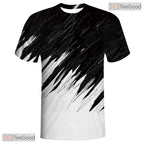 Black White Graffiti Basketball Art 3D Printed Short Sleeve Unisex T-Shirt Tops