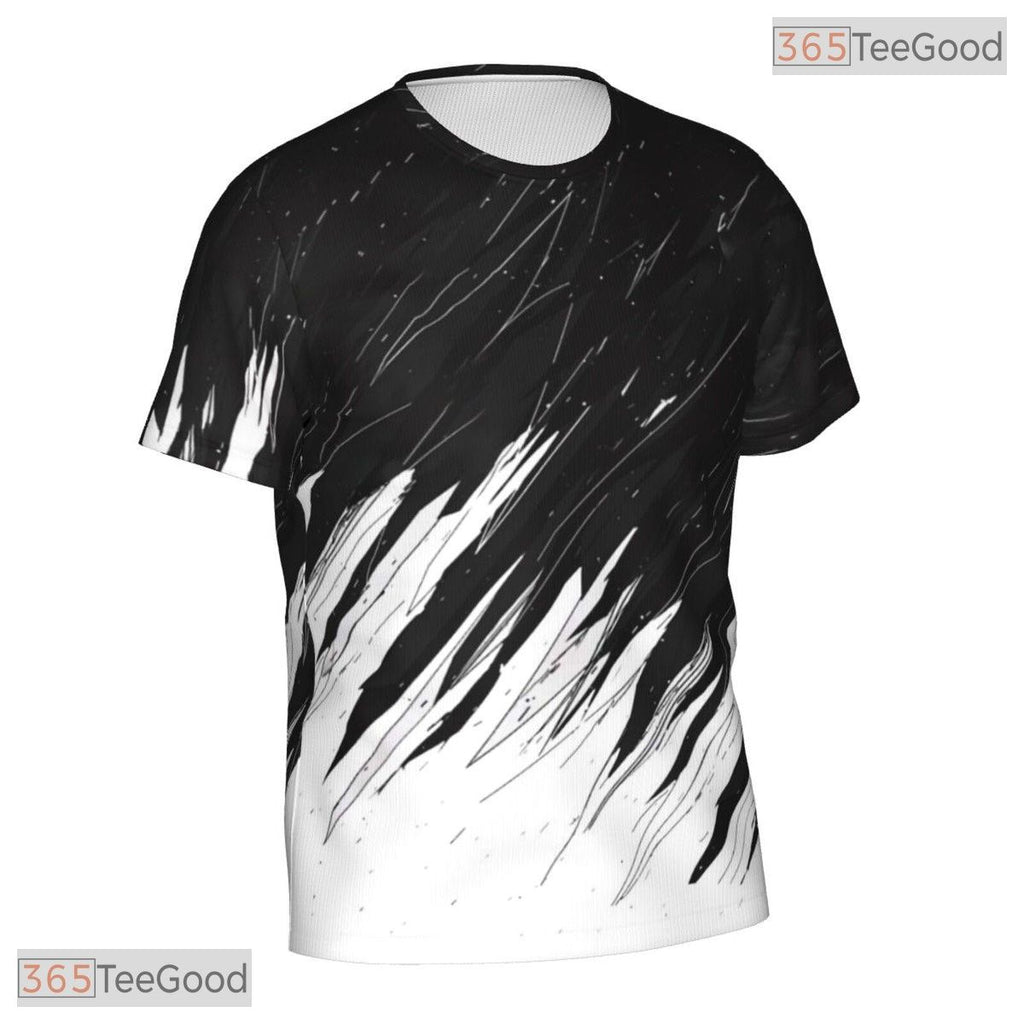 Black White Graffiti Basketball Art 3D Printed Short Sleeve Unisex T-Shirt Tops