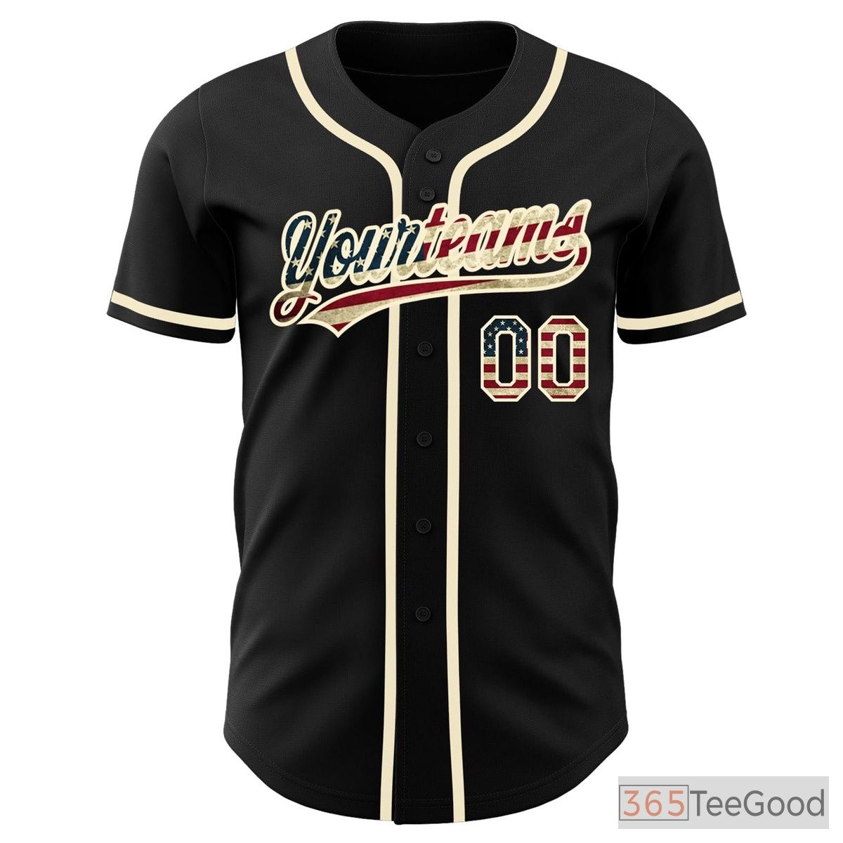 Black & Beige Baseball Jersey Tee for Men & Women - Customizable for Your Unique Design