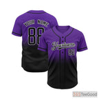 Black & Blue Baseball Jersey Tee for Men & Women - A Foundation for Custom Style