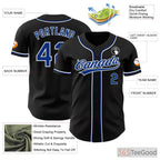 Black & Blue Baseball Jersey Tee for Men & Women - Personalize Your Team Look