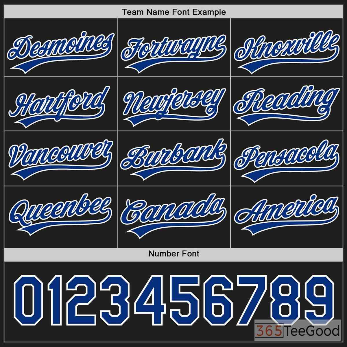 Black & Blue Baseball Jersey Tee for Men & Women - Personalize Your Team Look