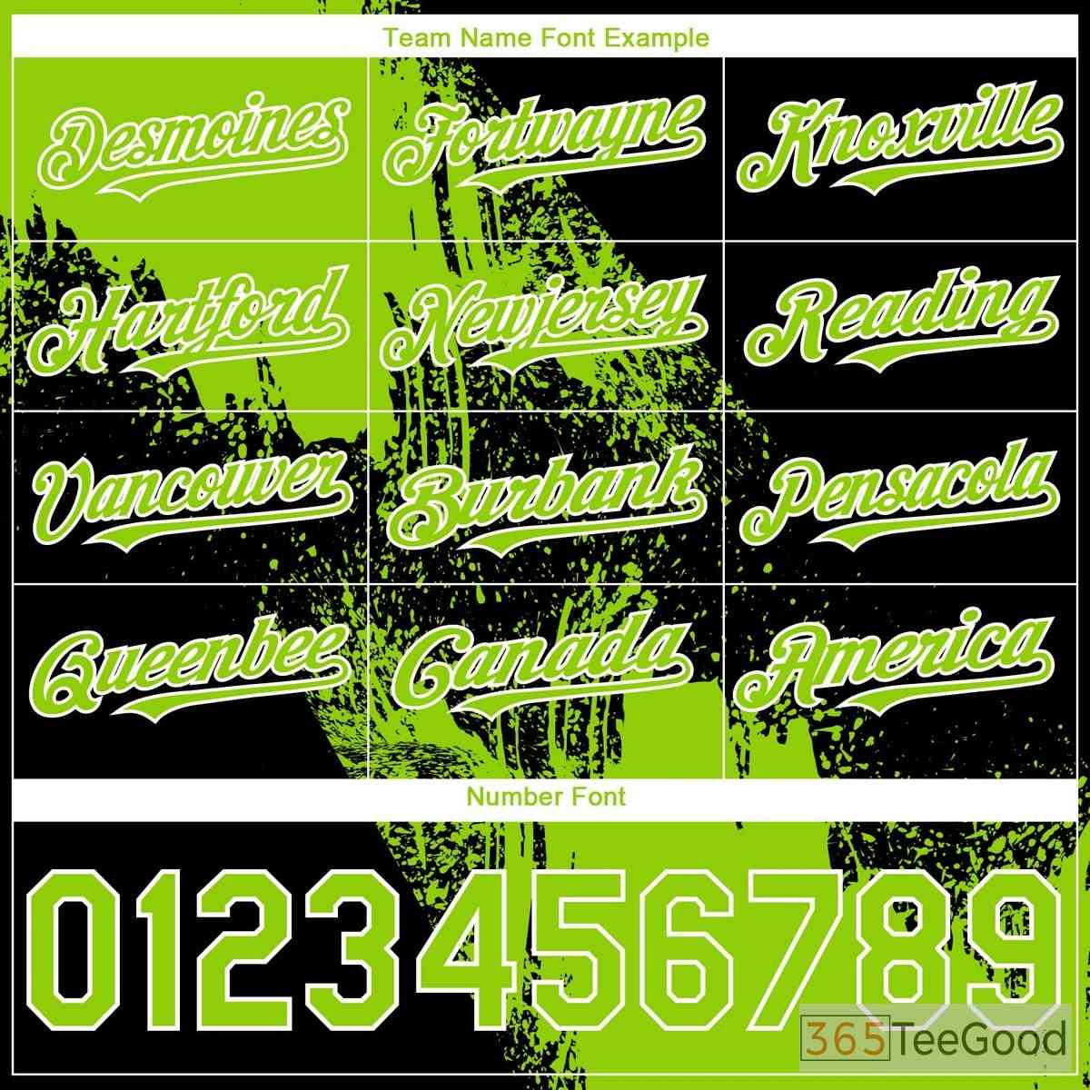 Black & Green Baseball Jersey Tee - Stitched Name & Number Customization