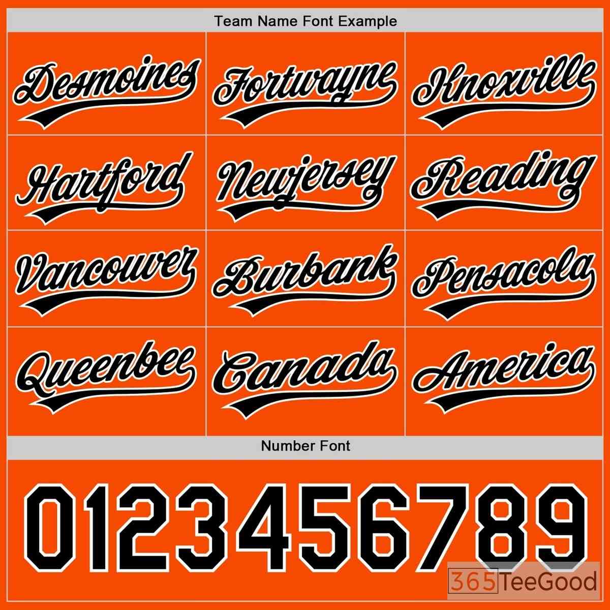 Black & Orange Baseball Jersey Tee for Men & Women - Design Your Custom Team & Fan Apparel