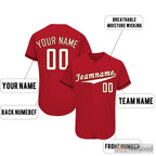 Black & Orange Custom Baseball Jersey Button Down Personalized Unisex Fan Uniforms
