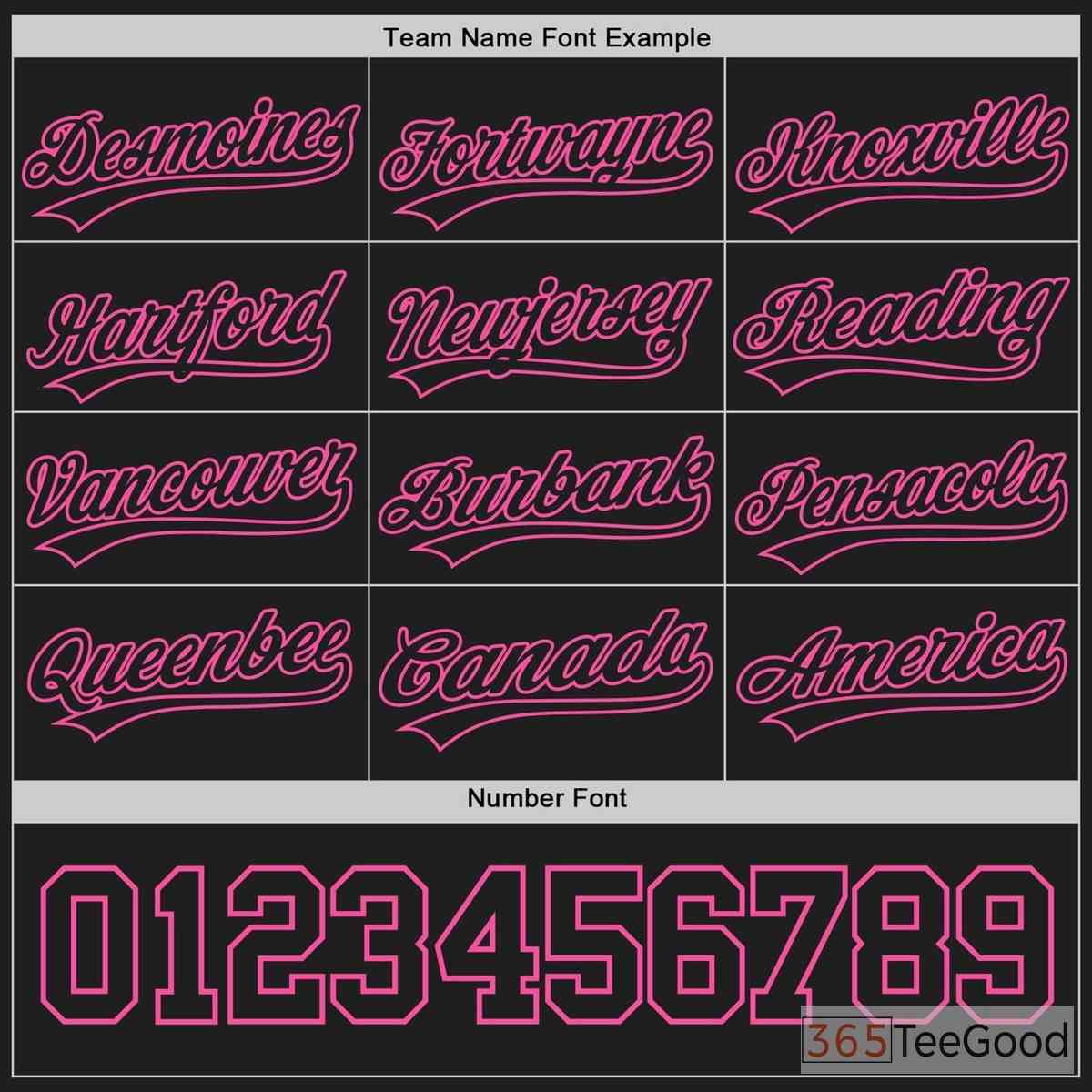 Black & Pink Baseball Jersey Tee for Men & Women - Your Base for Custom Team & Fan Apparel