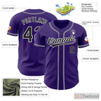 Black & Purple Baseball Jersey Tee for Men & Women - Personalized for Your Custom Design