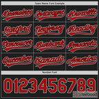 Black & Red Baseball Jersey Tee for Men & Women - Ready for Team & Fan Customization