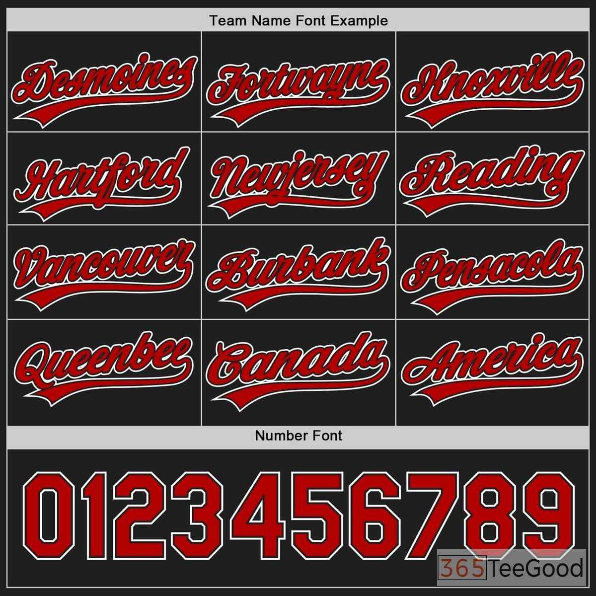 Black & Red Baseball Jersey Tee for Men & Women - Design Your Custom Look