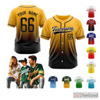 Black & Yellow Baseball Jersey for Men & Women - Personalized Team & Player Details