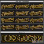 Black & Yellow Baseball Jersey Tee for Men & Women - Your Foundation for Custom Style