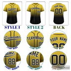 Black & Yellow Baseball Jersey Tee for Men & Women - A core for custom apparel