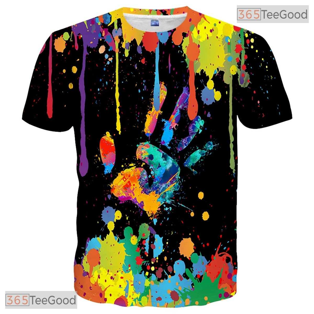 Midnight Black Fashion Print Novelty 3D Printed Casual Unisex T-Shirt Apparel