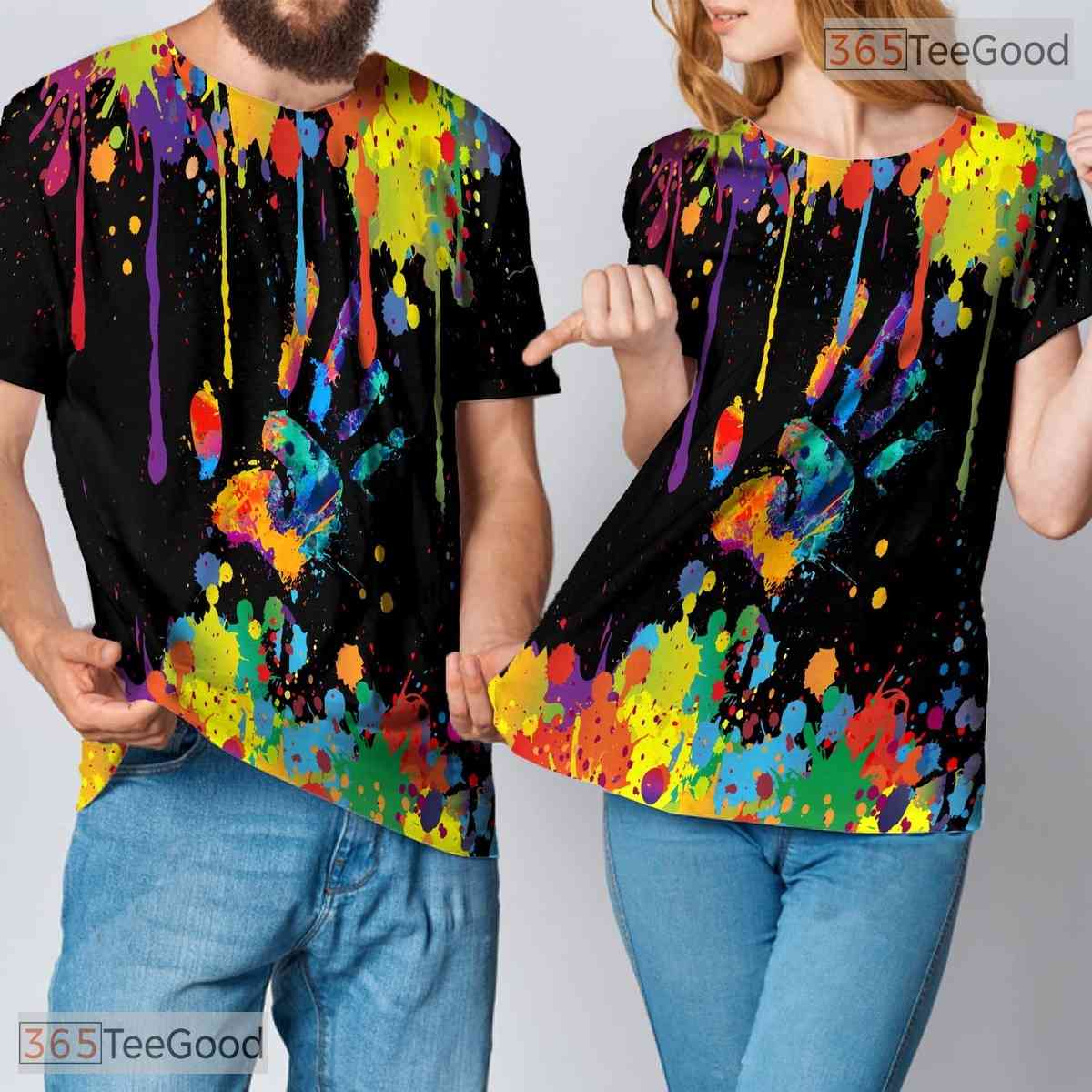 Midnight Black Fashion Print Novelty 3D Printed Casual Unisex T-Shirt Apparel