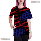 Dark Black Minimalist Graphic Pattern 3D Printed Casual Unisex T-Shirt Styles
