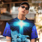 Classic Blue Funny Graphic 3D Printed Casual Novelty Short Sleeve Unisex Shirt