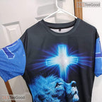 Classic Blue Funny Graphic 3D Printed Casual Novelty Short Sleeve Unisex Shirt