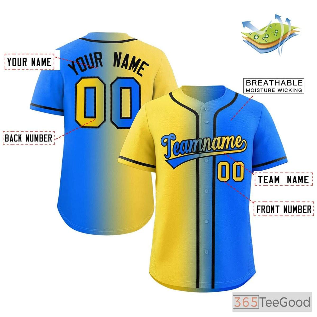 Blue and Pink Baseball Jersey Tee for Men & Women - A vibrant style for daily comfort