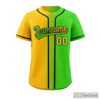 Blue and Yellow Baseball Jersey Tee for Men & Women - A vibrant choice for casual comfort