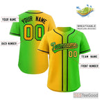 Blue and Yellow Baseball Jersey Tee for Men & Women - A vibrant choice for casual comfort