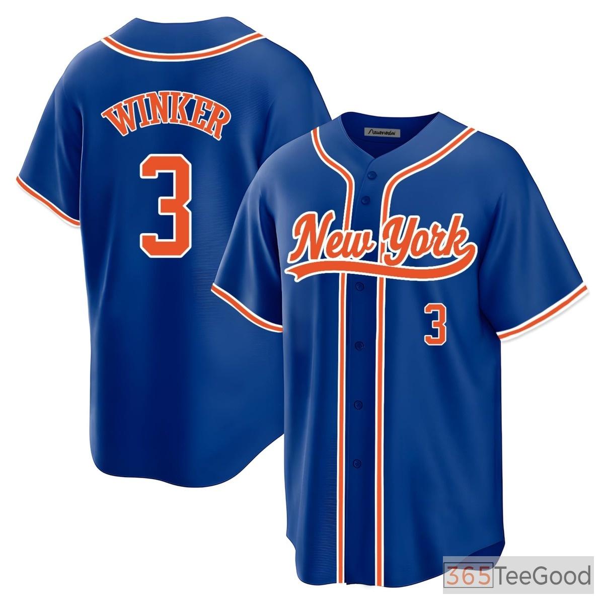 Blue Baseball Jersey Tee - Stitched Custom Player Name, Number & Team Logo for Adults
