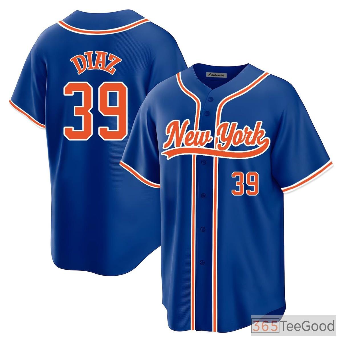 Blue Baseball Jersey Tee for Men & Women - Personalize with Embroidered Details