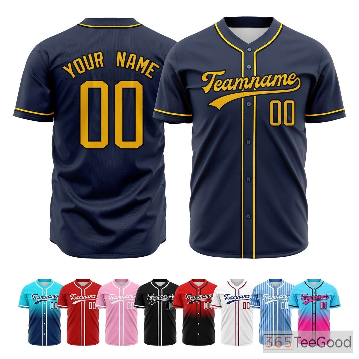 Blue Baseball Jersey Tee for Men & Women - A relaxed staple for daily comfort