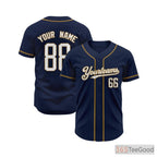 Blue Baseball Jersey Tee for Men & Women - Perfect for Custom Team Apparel