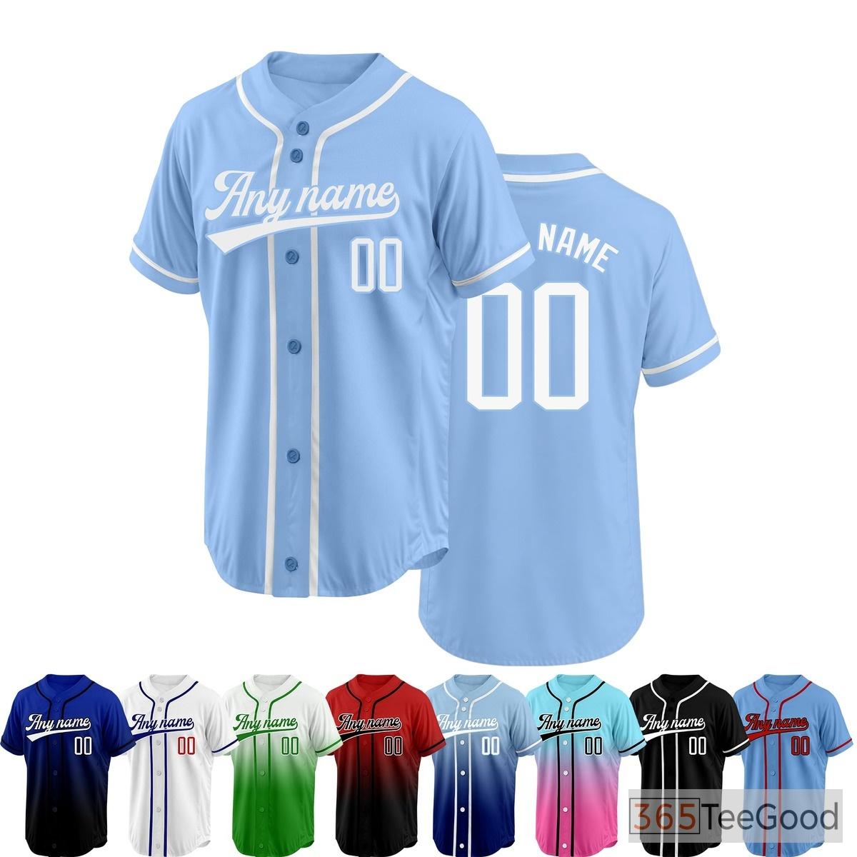 Blue Baseball Jersey Tee for Men & Women - Soft, breathable fabric for relaxed everyday style