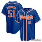 Blue Baseball Jersey Tee for Men & Women - A cool shade for comfortable daily style