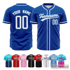 Blue Baseball Jersey Tee for Men & Women - Effortless comfort for a laid-back look