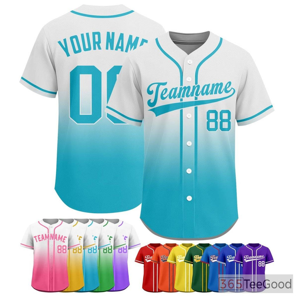 Blue Baseball Jersey Tee for Men & Women - A comfortable option for custom team apparel
