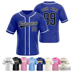 Blue Baseball Jersey Tee for Men & Women - Your Go-To for Custom Team Apparel