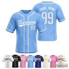 Blue Baseball Jersey Tee for Men & Women - Your Essential Customization Base