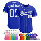 Blue Baseball Jersey Tee for Men & Women - Your Foundation for Custom Designs