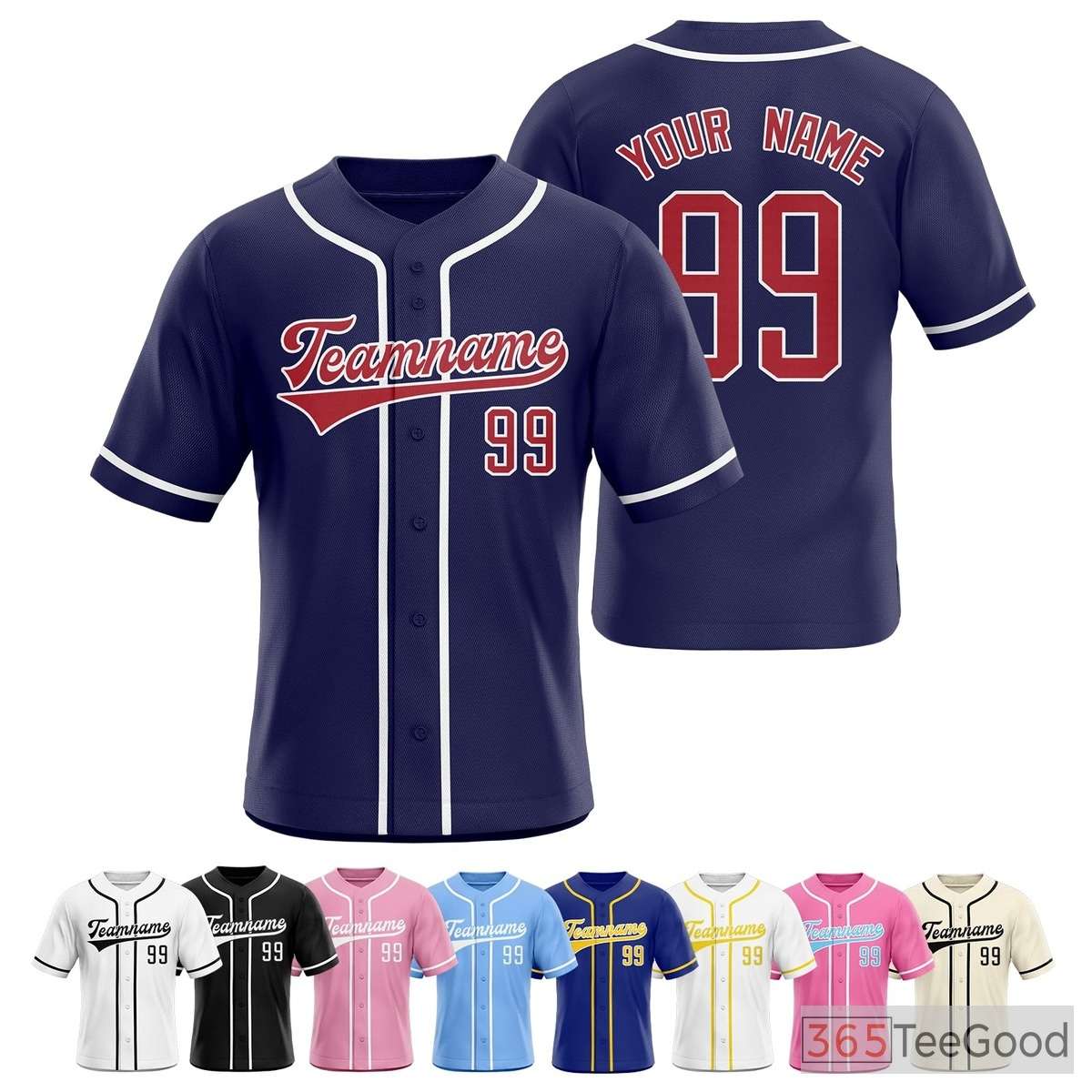 Blue Baseball Jersey Tee for Men & Women - Your Essential for Custom Apparel
