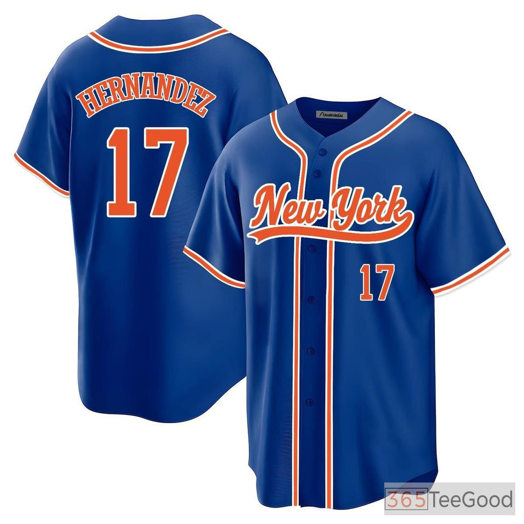 Blue Baseball Jersey Tee for Men & Women - Your Personalized Team & Player Details